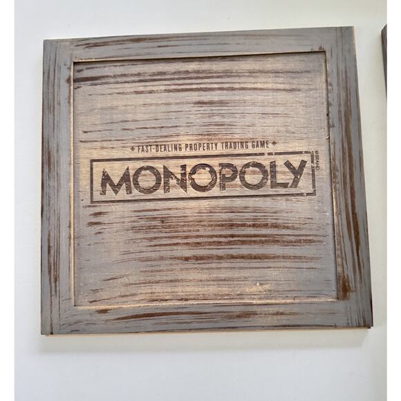 Monopoly Rustic Wood Series Wooden Board Game Classic Game Limited - Picture 1 of 10